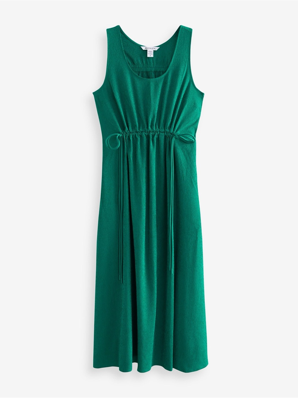 Athleta Green Echo Sleeveless Midi Dress NWT